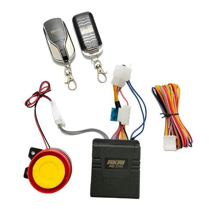 Promo  Alarm anti maling remot anti maling motor plus lampu LED universal semua motor