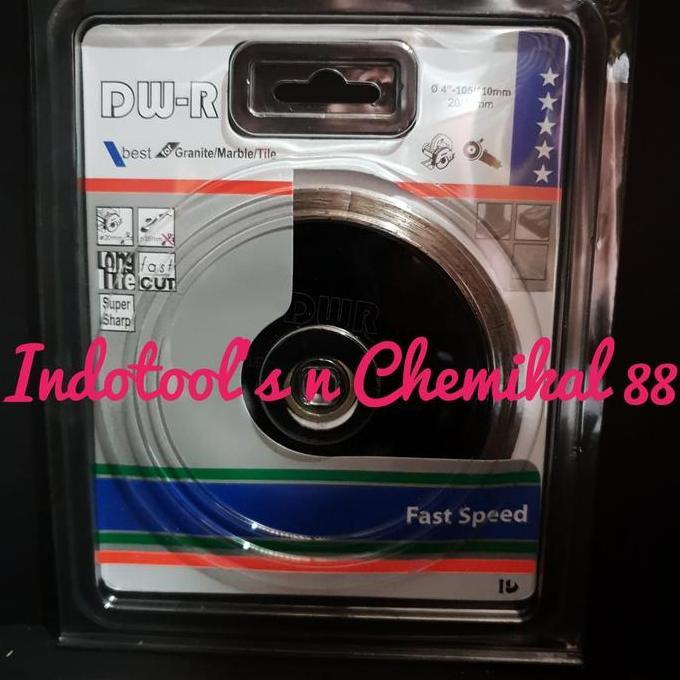 Diamond Wheel DW-R Hitam 4" Best For Granite/Tile / Pisau Keramik