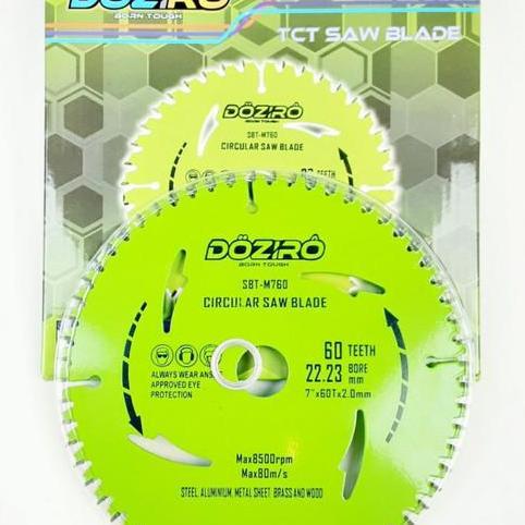 MATA CIRCULAR SAW 7 INCH X 60T DOZIRO TCT SAW BLADE POTONG KAYU