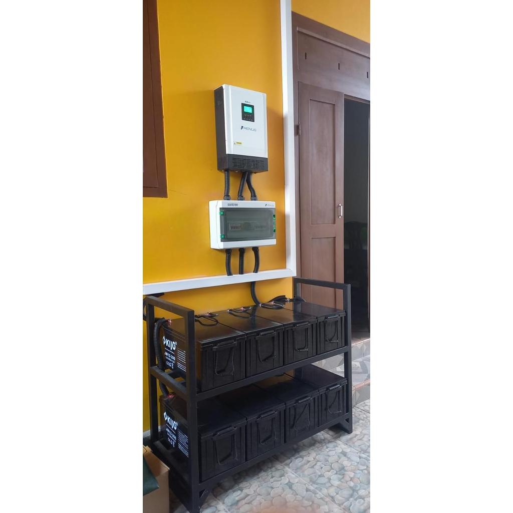 PAKET PLTS HYBRID-OFFGRID 3000W SIAP PASANG