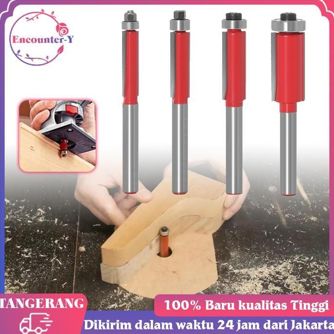 Mata Profil Lurus 4pcs Mata Profil Router 1/4 Flush Trim Router Bits