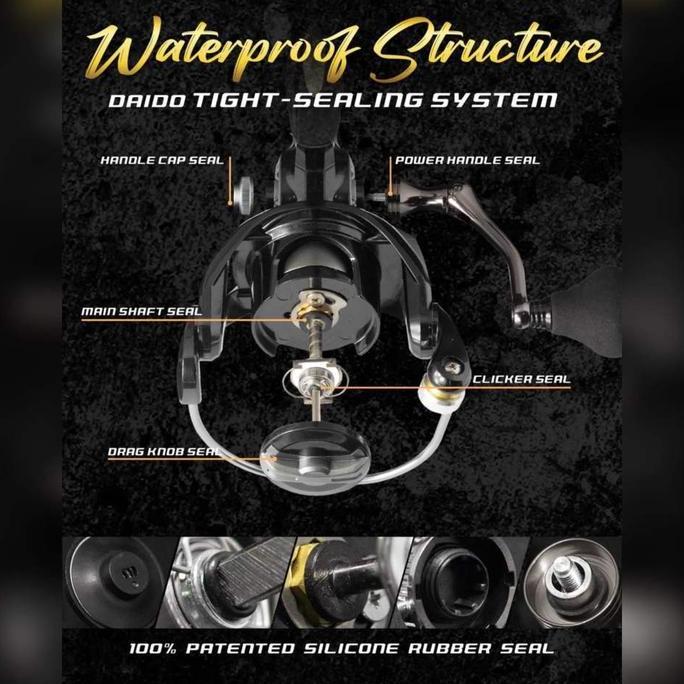 Reel Daido Grey Hound 1000 2000 3000 4000 6000 Power Handle