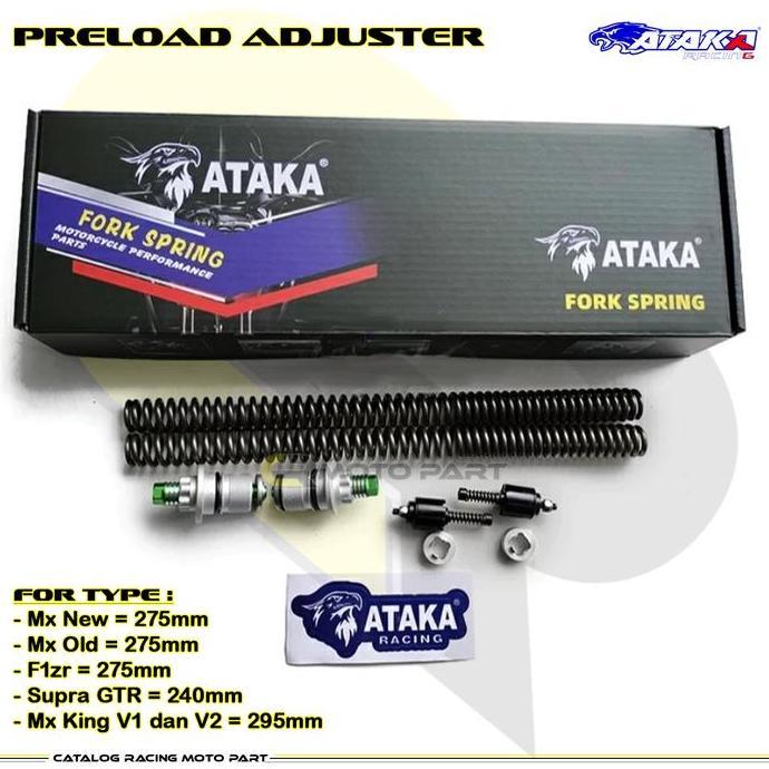 ATAKA RACING Preload Emulator Per shock Depan Set Supra GTR Mx King V1 V2 // Jupiter Mx // F1zr // M