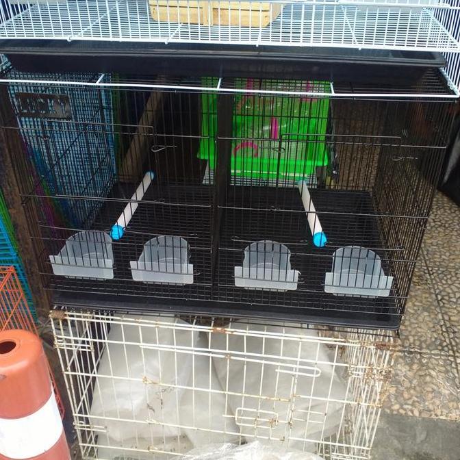 sangkar / kandang kotak besi sekat 60 x 40