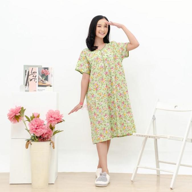 Daster Bahan Katun Jepang Tebal Adem Premium Lengan Pendek Lady Prettygirl Cantik Ori Original Jumbo