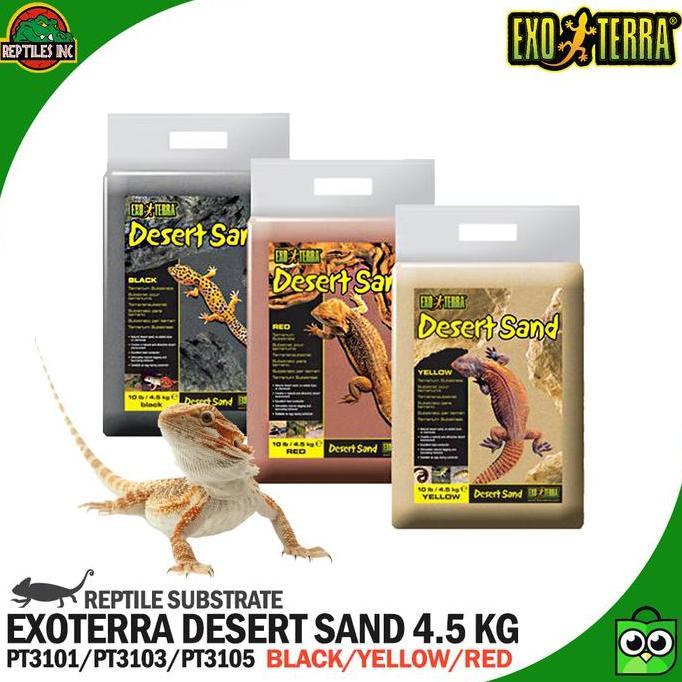 BEBAS ONGKIR - Exoterra Desert Sand Red Pasir Gurun Halus Alas Kandang Terrarium Hewan Reptil Kadal 