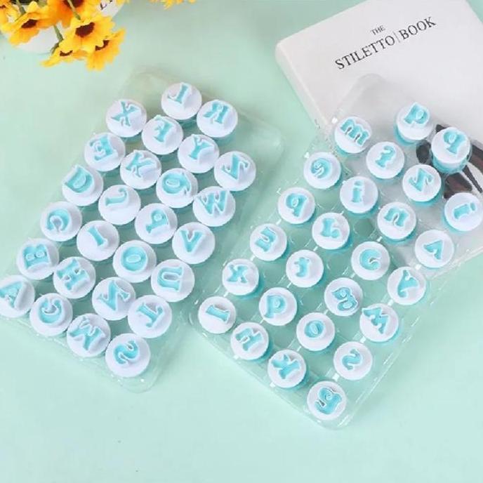 26 plunger huruf cetakan huruf besar dan huruf kecil GOL