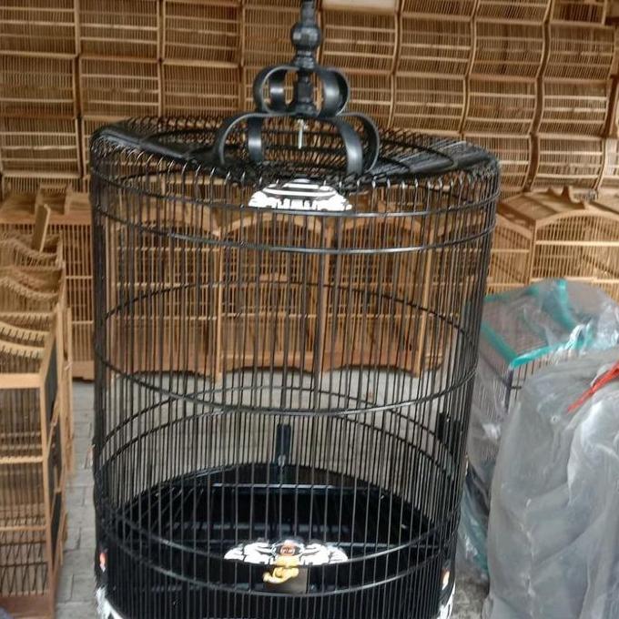 sangkar/kandang murai Rafi no2 warna hitam full airbrush (gojek /grab)