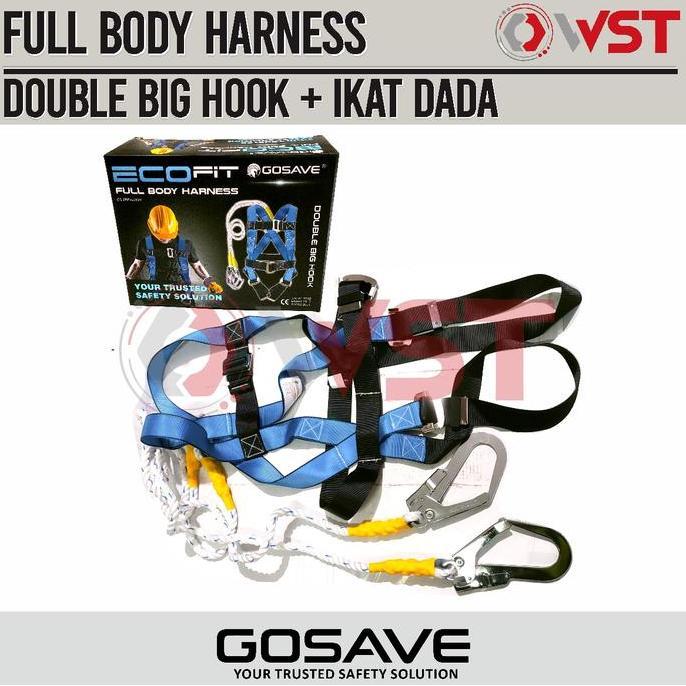 TERBARU - GOSAVE Full Body Harness Double Hook ecofit