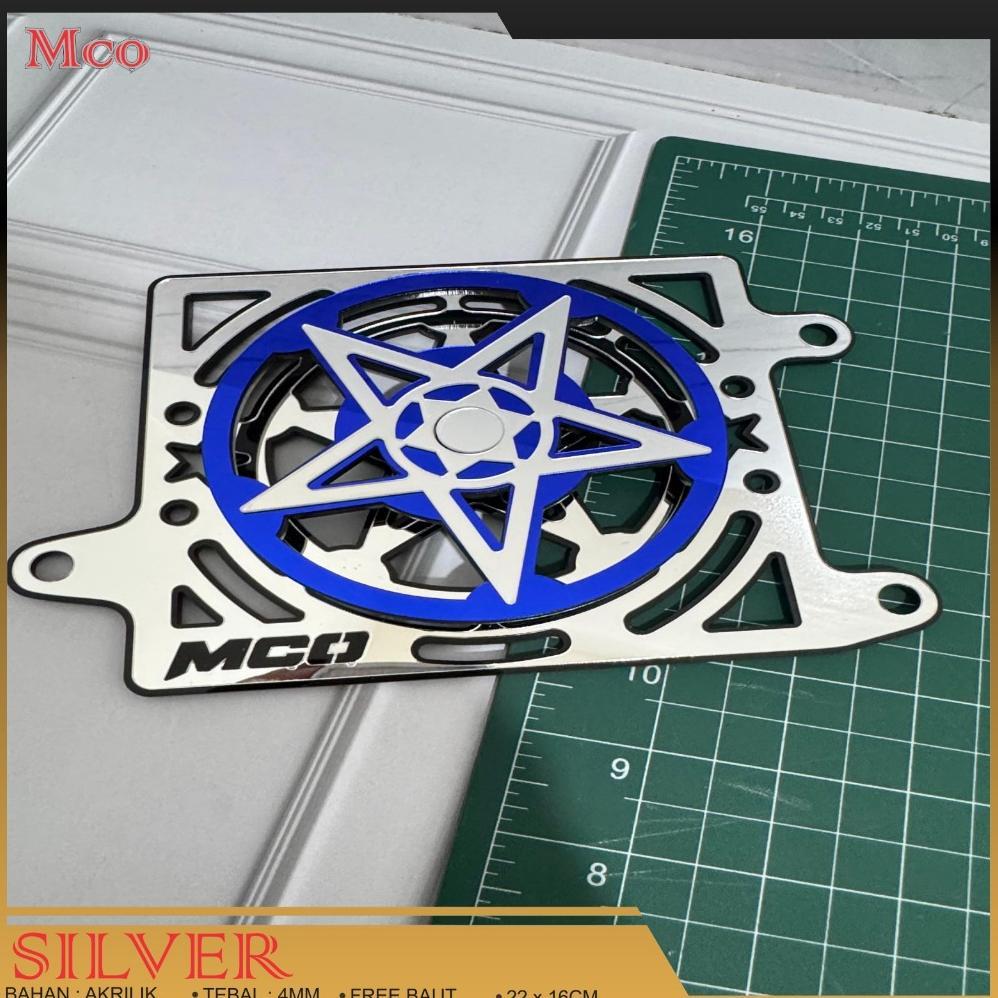 Cover Radiator Pcx150 Vario125/150 Pcx150 Kipas Spinner Model Bintang Bahan Akrilik Aksesoris Tutup 