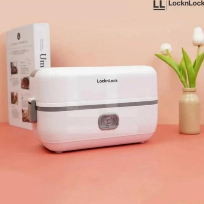 Lock N Lock Electric Lunch Box 1.1L - EJR286WHT Stainless Steel Wadah Kitchenware