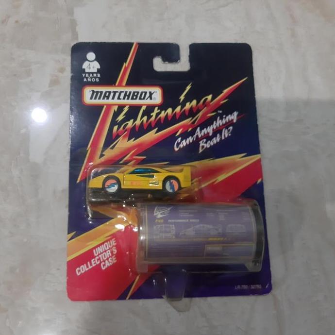 Matchbox ferrari F40 Lightning antik 1991 Very Rare Murah Collectible