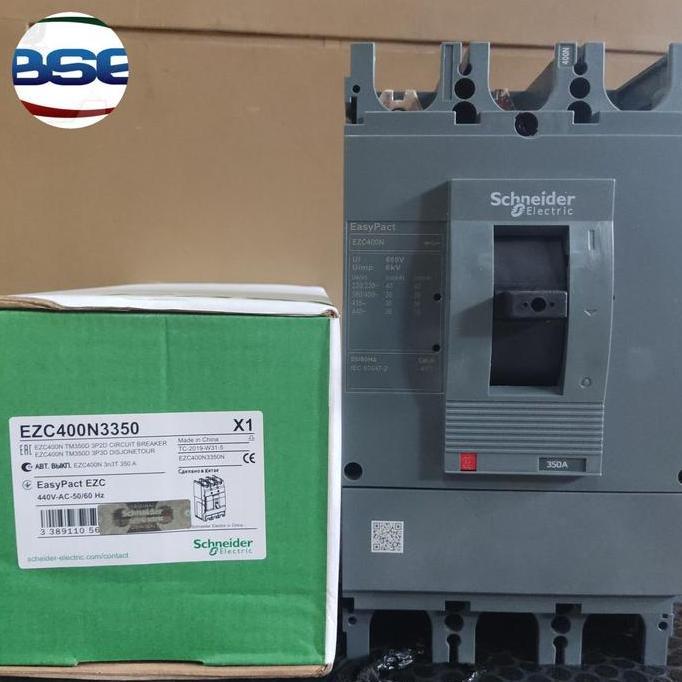 Murah MCCB schneider EZC400N 350A 3P Schneider Non COD
