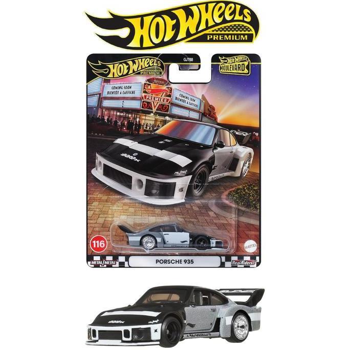 Hot Wheels Premium Boulevard Porsche 935 Hitam Silver Mobil Balap