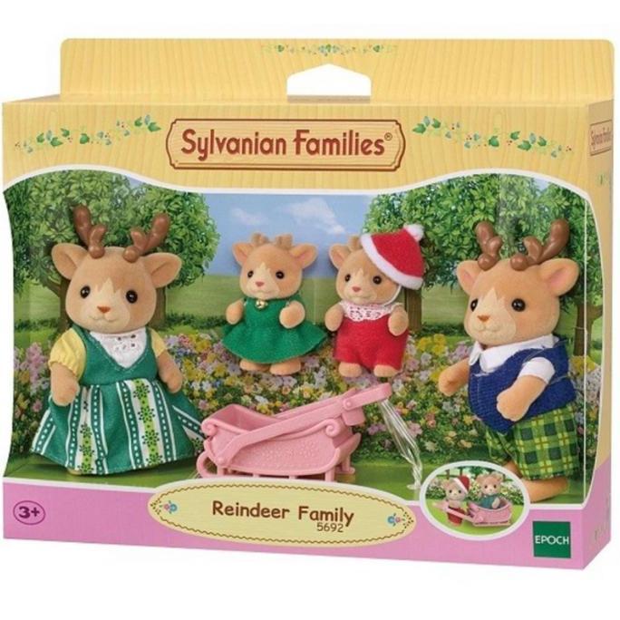 Mainan Boneka Sylvanian Families Reindeer Family Rusa Doll 4 Figure