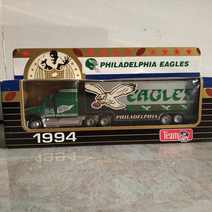 Matchbox Truck Truk Ford Aeromax Trailer NFL The Eagles 1994 Antik