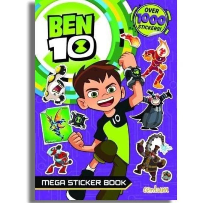 Buku Anak Ben 10 Mega Sticker Holographic, Games and Activity Book