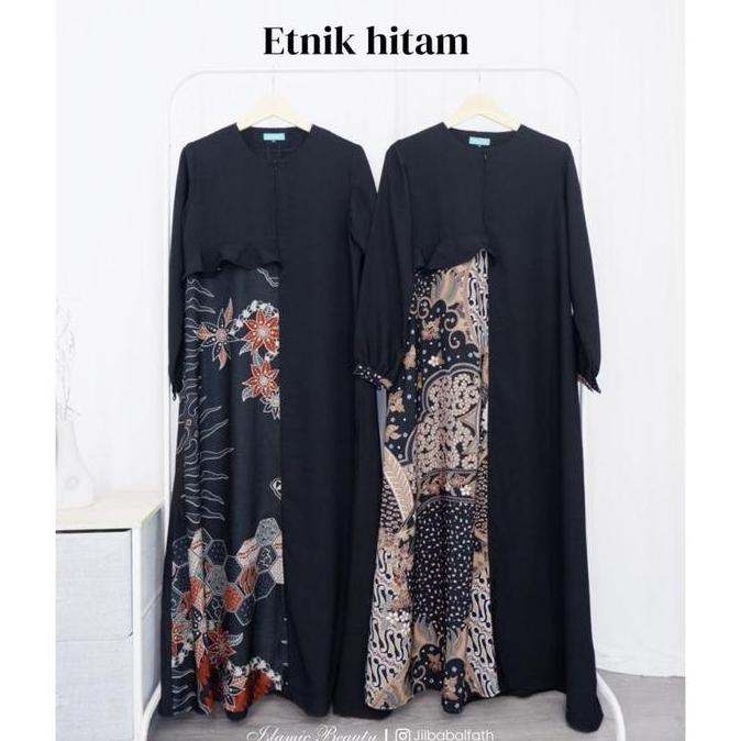 abaya gamis batik | gamis etnik | abaya batik | batik couple Terlaris