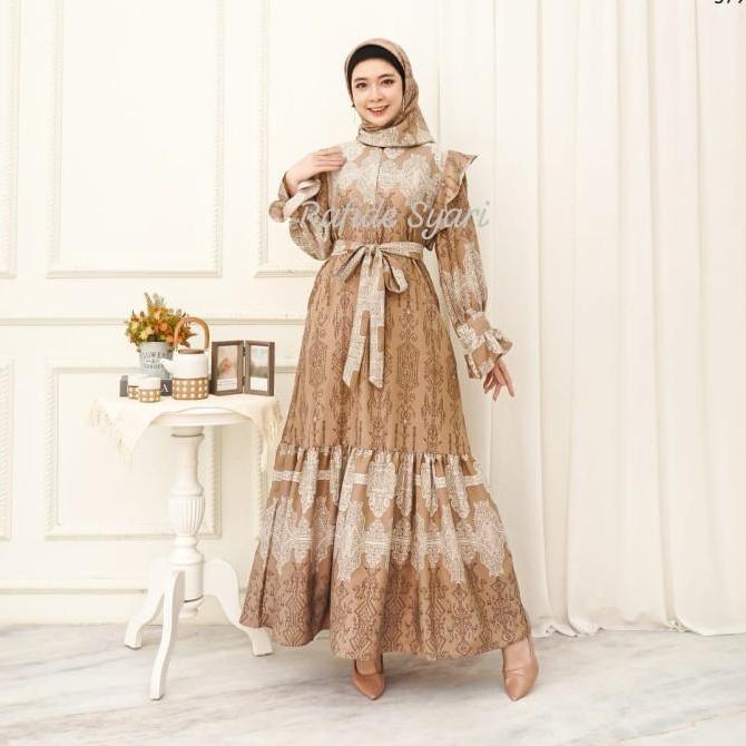 Gamis Set jilbab segi empat Terlaris