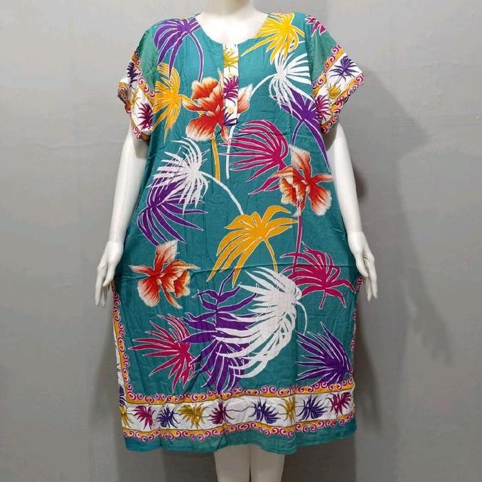 Promo Daster hengky kancing busui LD 130 motif bunga bintang Batik dan putih mekar sari Diskon