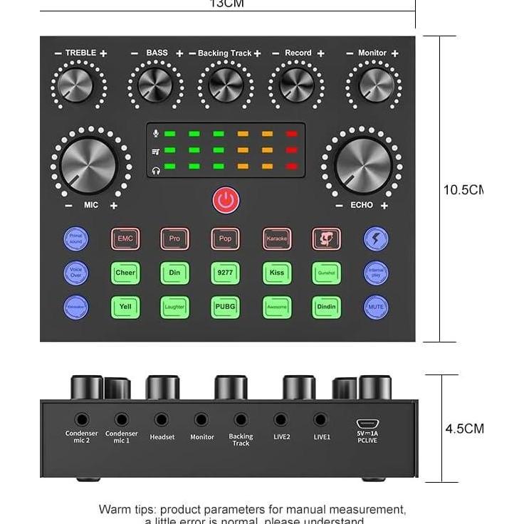 soundcard V8S/V8 mixer audio USB soundcard eksternal head set mikrofon soundcard live bernyanyi