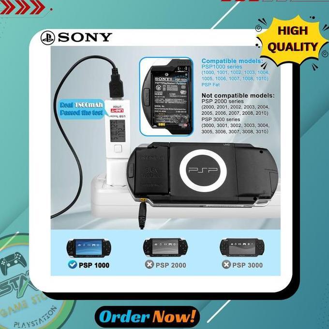 BATREI PSP SONY FAT SERI 1000-1006 ORIGINAL DAN TERPERCAYA