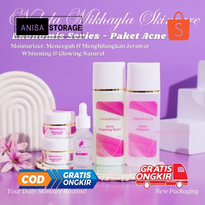 qw-7 NAHDA SKINCARE || ECERAN CREAM MALAM/SIANG/TONER/FOAMING WASH (SABUN) NAHDA SKINCARE Viral