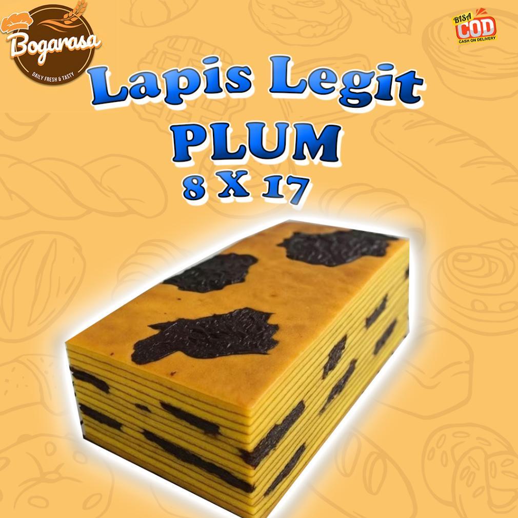 Lapis Legit Wisman Premium PLUM 8X17CM (Halal) - Kue Lapis Legit Plum Full Wisman Spesial Premium - 