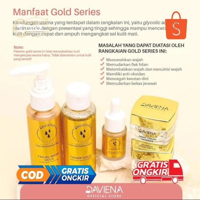 EVY-510 [Official]Daviena Skincare|GOLD SERIES|PEMUTIH WAJAH BPOM DAVIENA SKINCARE|DAVINA  SKINCARE 