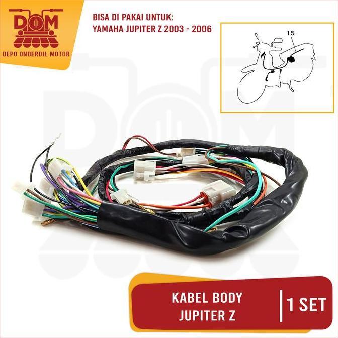 Promo Kabel Body Jupiter Z (TOKAIDO) Harness Wire Cable Bodi Set Engine Motor Motorcycle Yamaha Jupi