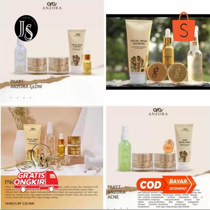 XD27 anzora Skincare - Brightening skincare anzora original - anzora paket glow - anzora paket acne 