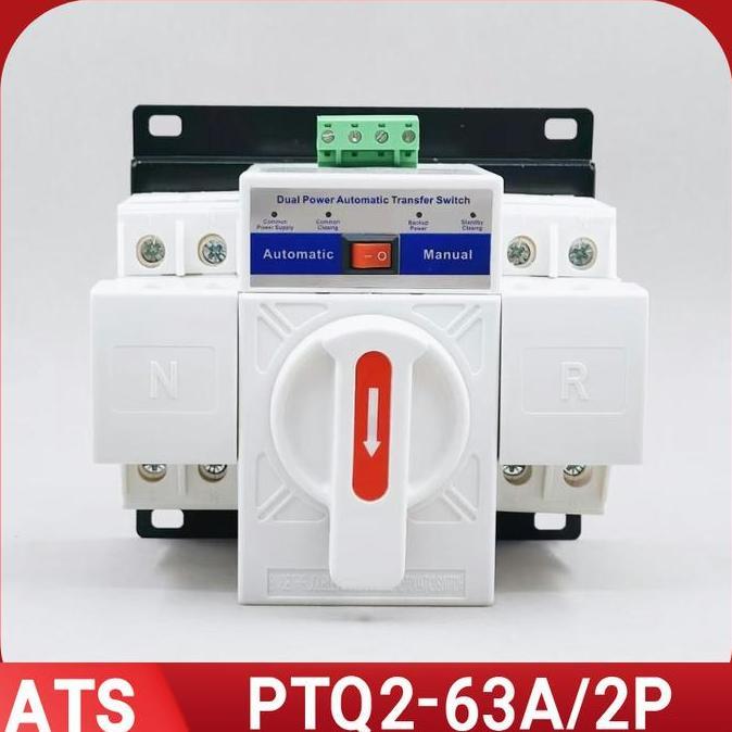 TERBARU - ATS 63A 2P Automatic Transfer Switch 63A 2P Otomatis untuk PLN dan Genset Inverter 2P 63A