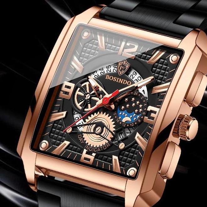 Binbond C25 Jam Tangan Pria 100% Original Petak Terbaru Aesthetic Bisnis Tanggal Otomatis Analog Sta