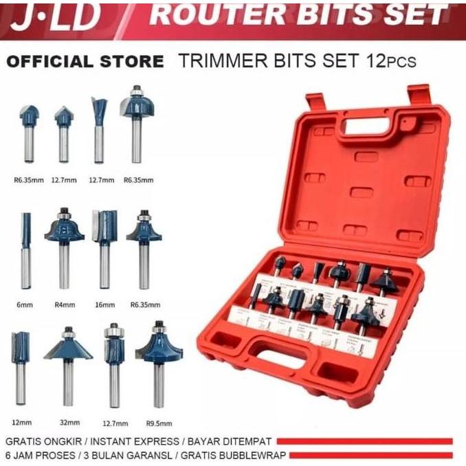 JLD Mata Router set - Mata Profil 6mm - MataTrimmer Set Router Bit Set