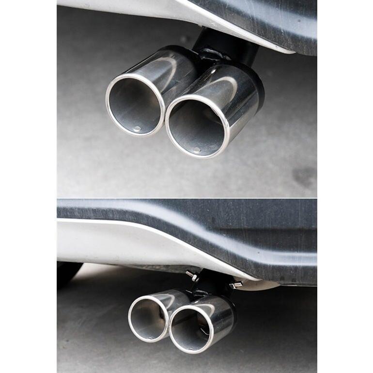 Knalpot Double 2 Lobang Racing Ujung Knalpot Mobil Universal