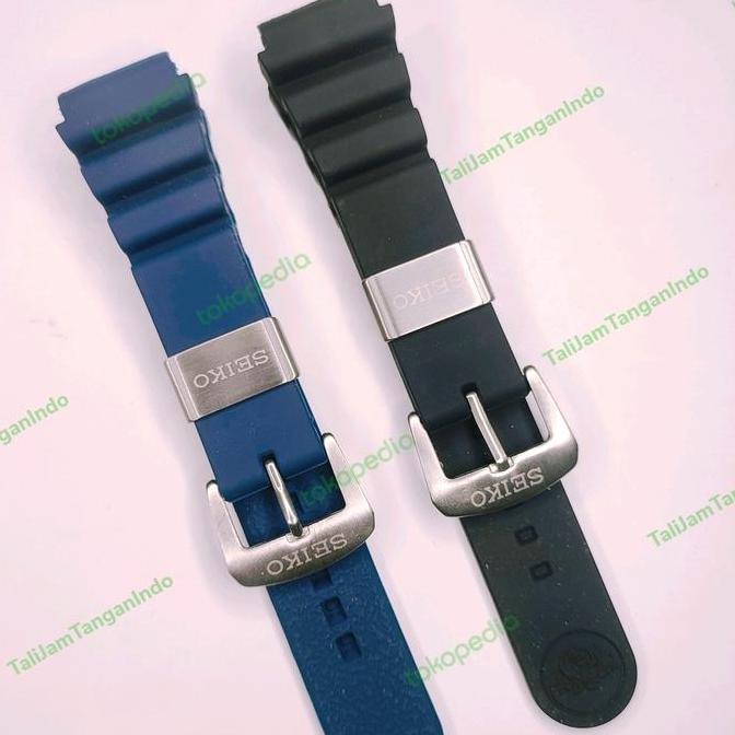 Tali Strap Jam Tangan Seiko 22Mm 22 Karet Rubber Sport Watch