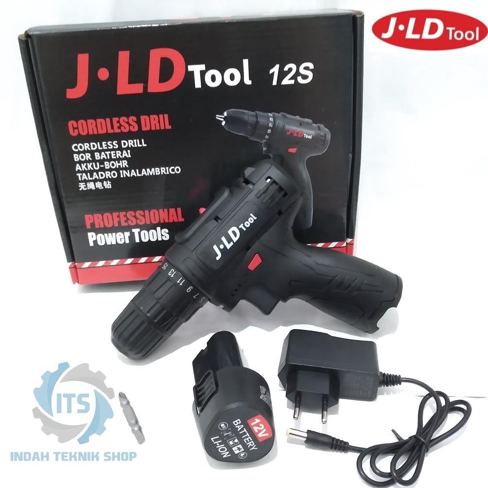 Promo Bor Jld 12s Bor Changer JLD TOOLS JLD Cordless  Mesin Bor Baterai Obeng Elektrik 12V terlaris