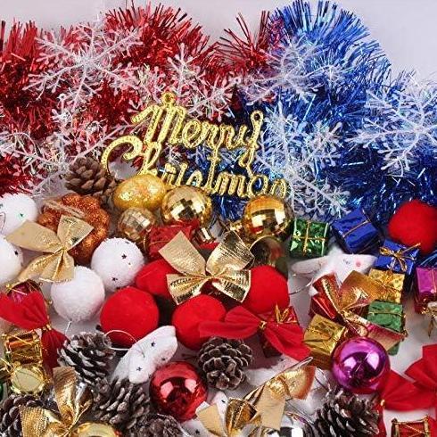 [1SET ISI 14PCS] Gantungan Hiasan Santa Claus Natal Deer Rusa Kijang/ Dekorasi Aksesoris Pohon Natal