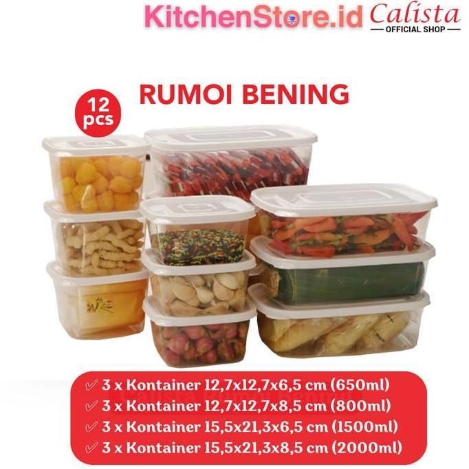 TOPLES PLASTIK KOTAK PUTIH FOOD CONTAINER KULKAS SET WADAH PENYIMPANAN