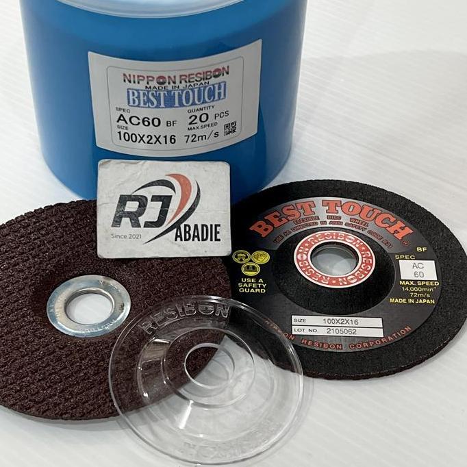 [25pcs] Mata Batu Gerinda Potong Poles Resibon Fleksibel NR Best Touch Kaleng