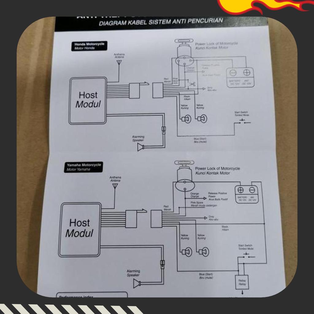 Alarm Motor Securicle 9 Nine A1