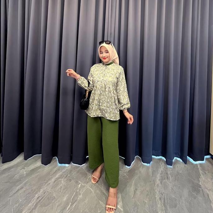 Kanza Shakila Mix One Set Crinkle Airflow Setcel Lebaran 2023
