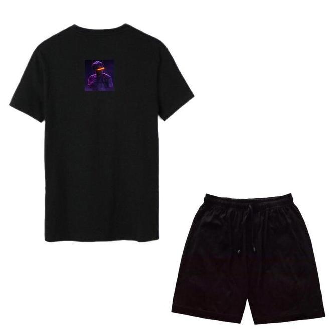 Setelan Kaos Dan Boxer Cassual Style Combed Katun