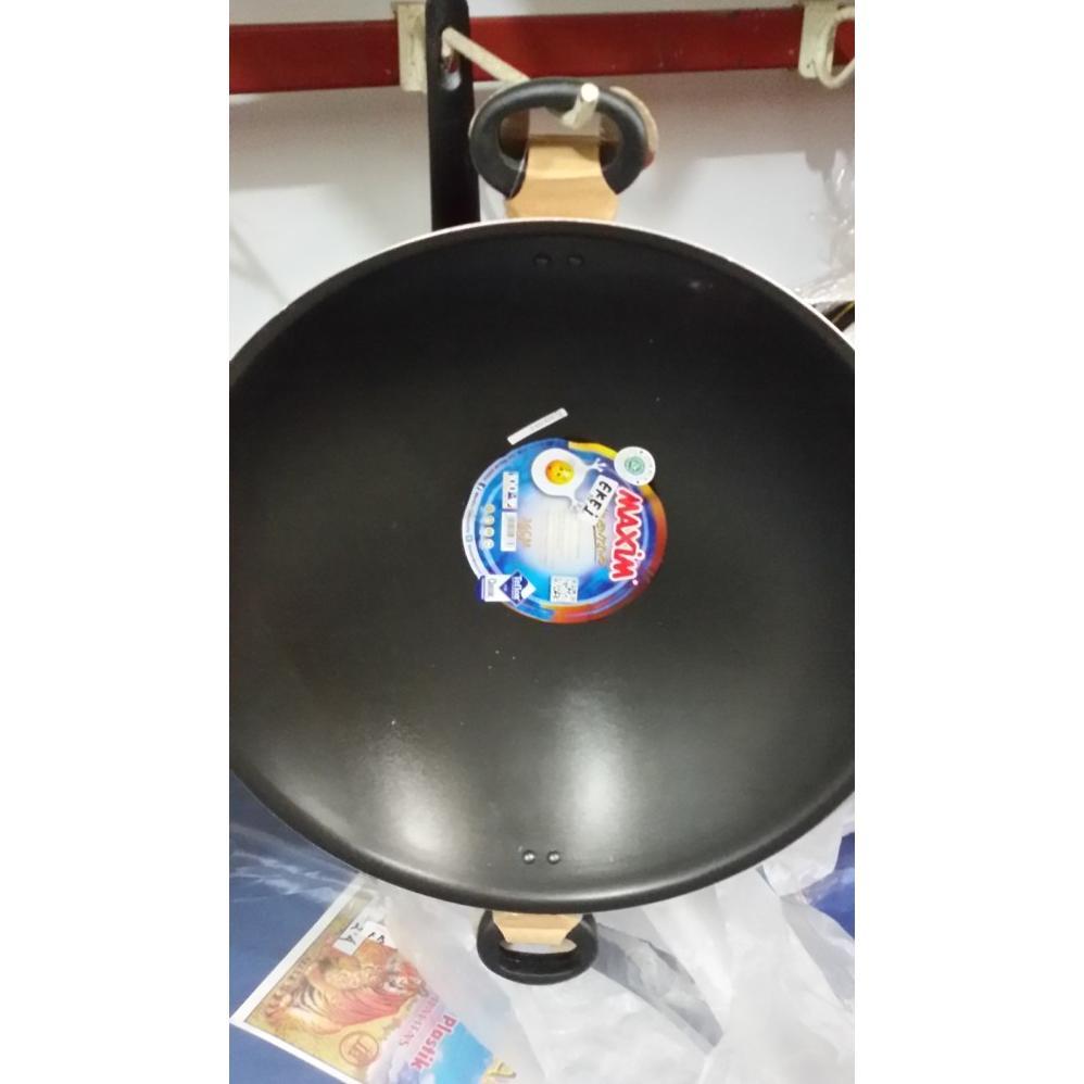 Wajan Teflon Maxim Wok Valentino 36Cm Tanpa Tutup / Wajan Maxim/ Wajan Teflon Maxim (W&Co)