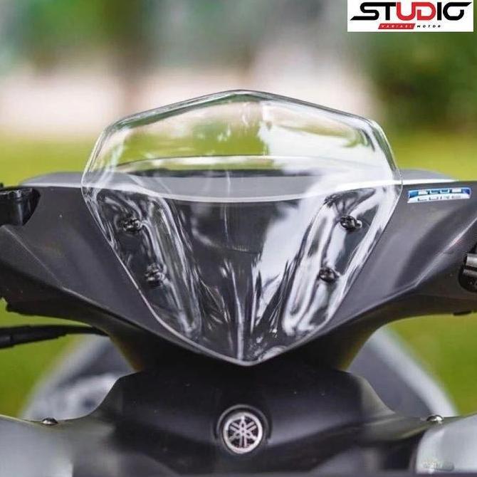 Promo Visor Aerox Standar Bening Black Windshield Yamaha Aerox 155 Connected Tebal Motorcycle COD
