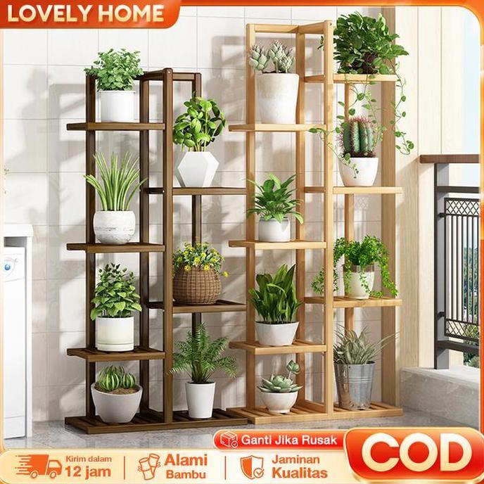 LOVE Rak Bunga Rak Bunga Sudut Ruang Tamu Rak Bunga Kayu Tanaman Rak Bunga Minimalis Standing Pot Su