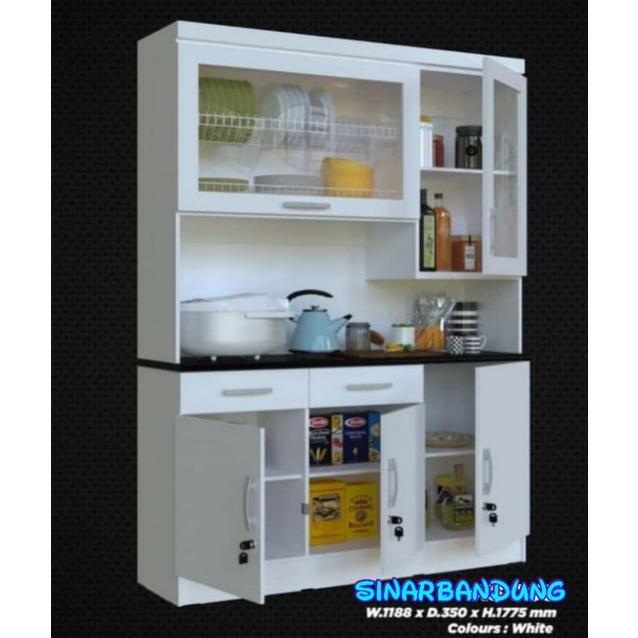 RAK SAYUR MINIMALIS / RAK SAYUR MDF / RAK SAYUR KACA 3 PINTU