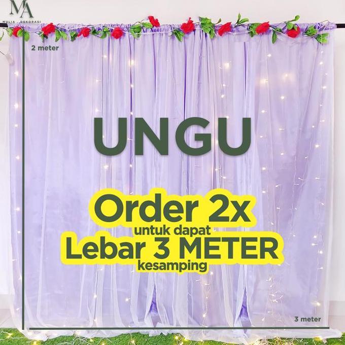 Diskon Kain Dekorasi Backdrop Tiang Abutai Tile Sudah Dijahit Lamaran Nikahan