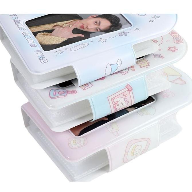 ins Cubby Dog One Grid Card Album 3 inci / 2R Album KPOP Kartu Kecil Kartu Permainan Uang Kertas Kar