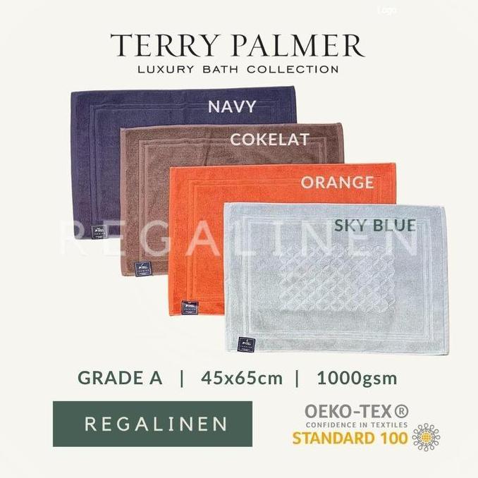Promo Keset TERRY PALMER Premium 45x65cm Handuk Kaki Katun Tebal 1000gsm Home Sweet Home HSH Hotel P